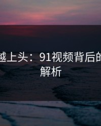 越冷门越上头：91视频背后的深层次解析