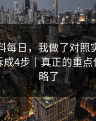 关于黑料每日，我做了对照实验：我把套路拆成4步｜真正的重点你可能忽略了